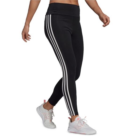 adidas womens Designed 2 Move High-rise 3-stripes 7/8 Sport Tights 11674 - Picture 1 of 9